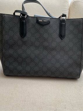 Nine West Black Tote Bag - Everyday Structured Handbag